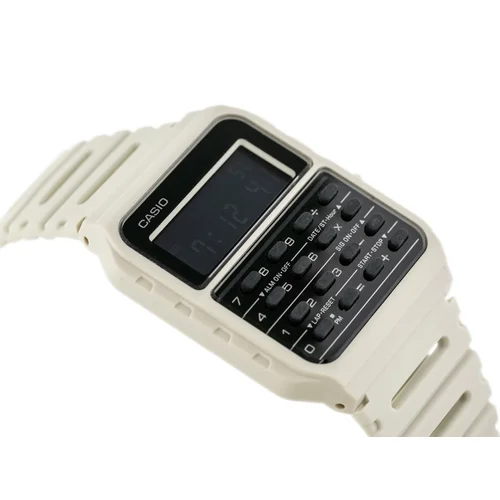 Casio Vintage CA-53WF-8B vyriškas skaičiuotuvo laikrodis, baltas image 3
