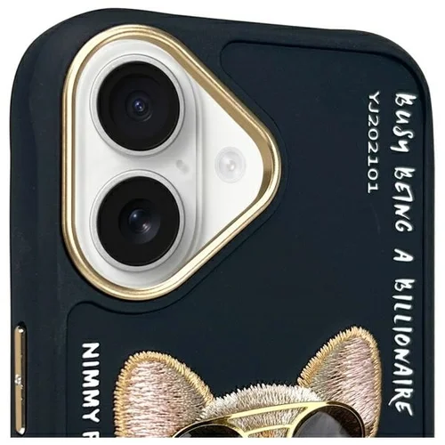 Nimmy „Akinių šunys“ dėklas iPhone 16, juodas image 3