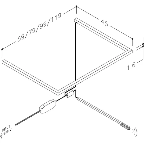Kamė HOME UWL/120-HM apšvietimas 12 W, 120 cm image 2