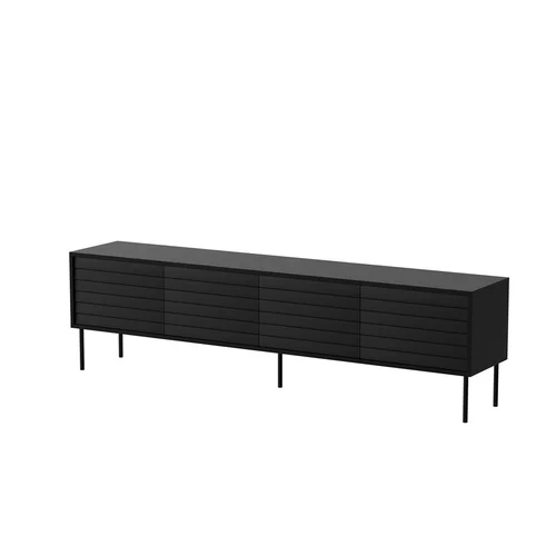 Cama CORTINA 4D TV staliukas 200 × 40 × 55 cm juodas image 1