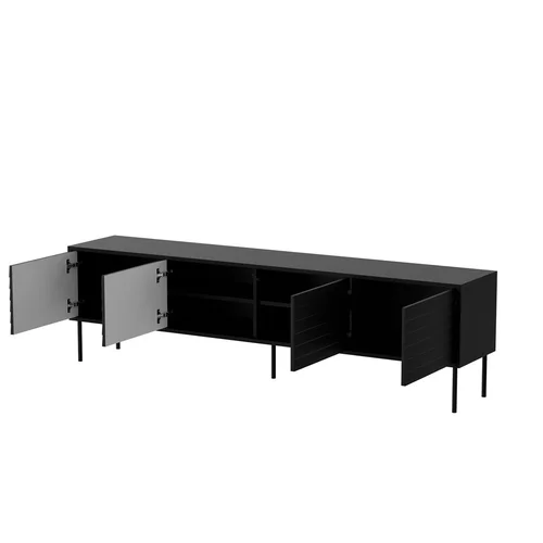 Cama CORTINA 4D TV staliukas 200 × 40 × 55 cm juodas image 2
