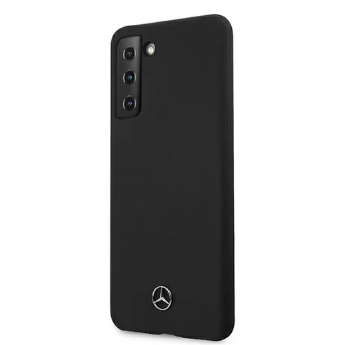 Mercedes-Benz Silikono linijos dėklas Samsung Galaxy S21+ juodas image 2