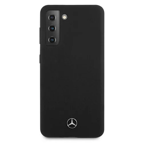Mercedes-Benz Silikono linijos dėklas Samsung Galaxy S21+ juodas image 3