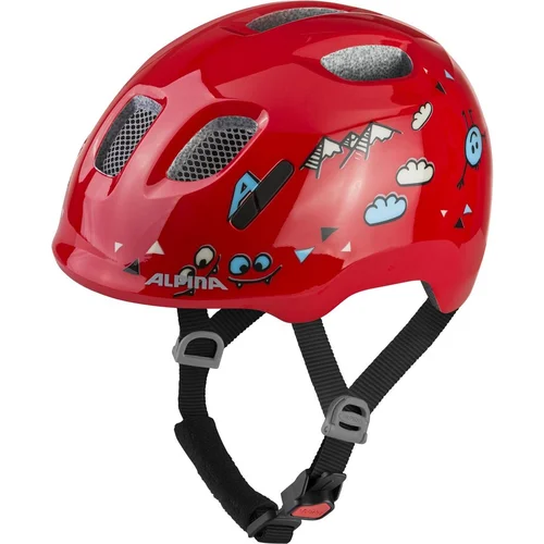 ALPINA XIMO 2 raudonas SMILE GLOSS dviratininko šalmas 49–54 cm image 1