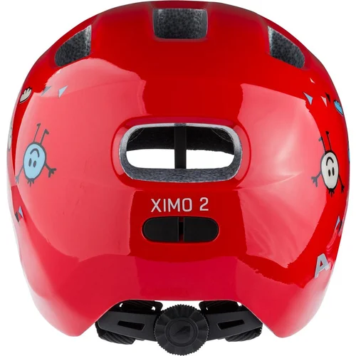 ALPINA XIMO 2 raudonas SMILE GLOSS dviratininko šalmas 49–54 cm image 3