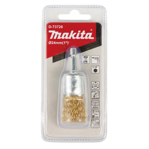 Makita D-73726 Kūgio formos šveitimo šepetys, 24 mm, 1/4" image 3