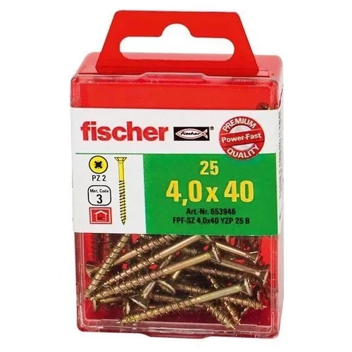 Fischer FPF-SZ YZ medsraigčiai 4 x 40 mm, 25 vnt. image 1