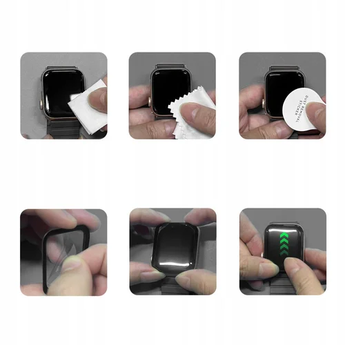 Tech-Protect Glass Flex+ hibridinis stiklas Garmin Vivoactive 6, juodas, 2 vnt. image 3