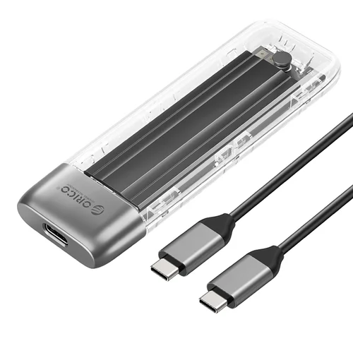 Orico TXM2-C3 M.2 NVMe disko dėklas, skaidrus image 1