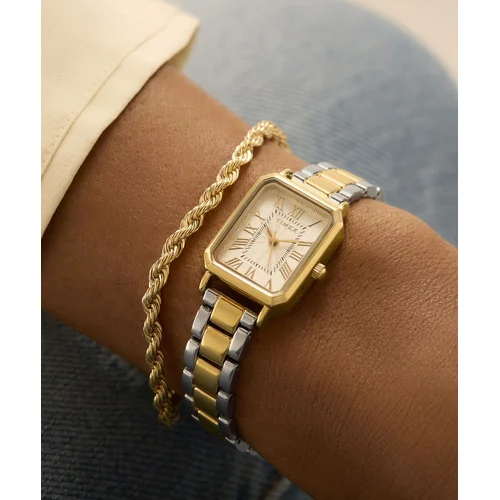 Timex TW2Y01300 moteriškas laikrodis, aukso ir sidabro spalvų image 3
