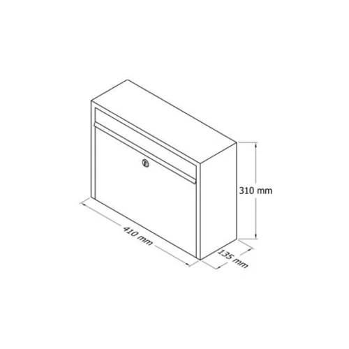 PD910 Pašto dėžutė, Pilka spalva image 2