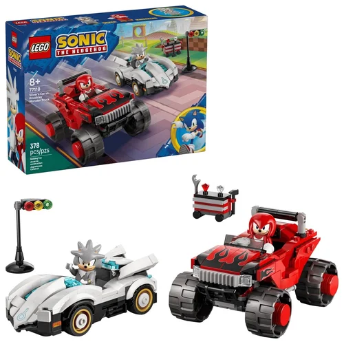 LEGO Sonic the Hedgehog 77118 Silverio automobilis prieš Knuckleso monstrų sunkvežimį image 1