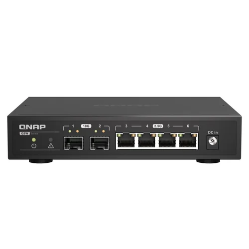 QNAP QSW-2104-2S 2.5G tinklo jungiklis, juodas image 1