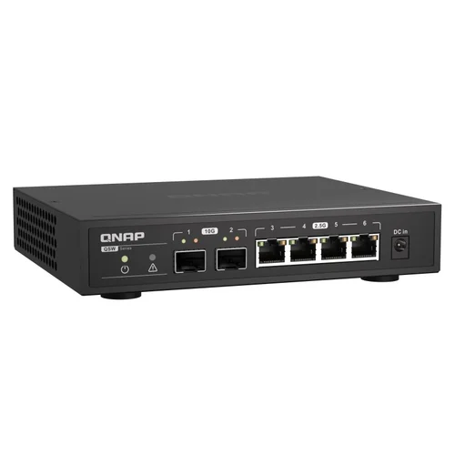 QNAP QSW-2104-2S 2.5G tinklo jungiklis, juodas image 2