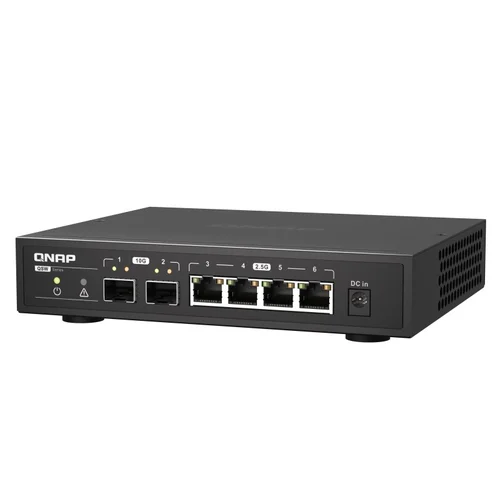 QNAP QSW-2104-2S 2.5G tinklo jungiklis, juodas image 3