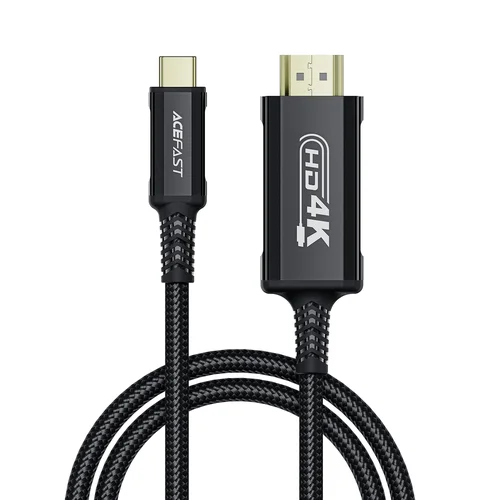 Acefast C1-10 USB-C–HDMI kabelis 1,8 m, juodas image 1