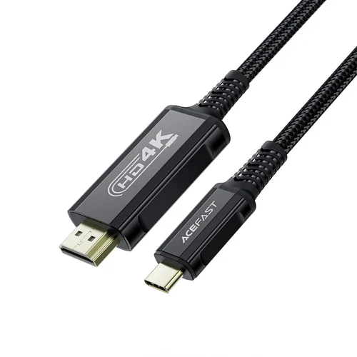 Acefast C1-10 USB-C–HDMI kabelis 1,8 m, juodas image 2