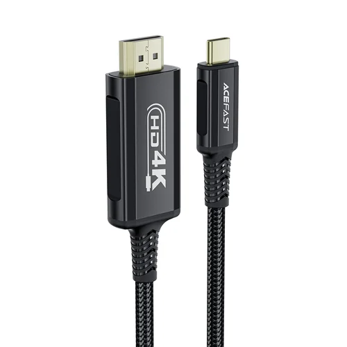Acefast C1-10 USB-C–HDMI kabelis 1,8 m, juodas image 3