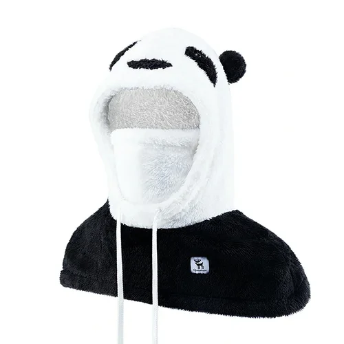 Qunature Panda slidinėjimo šalmukas L, juodas ir baltas image 2