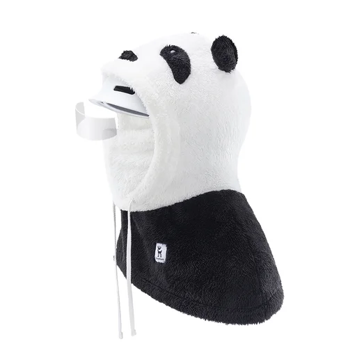 Qunature Panda slidinėjimo šalmukas L, juodas ir baltas image 3