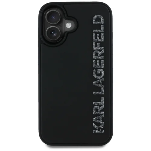 Karl Lagerfeld HC 3D blizgus guminis iPhone 16 dėklas image 3