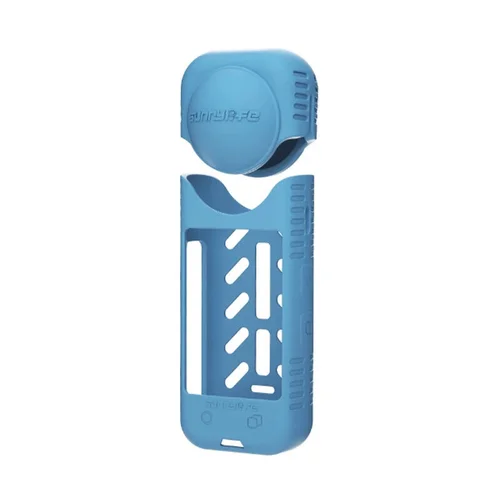 Sunnylife X4-BHT818 silikoninis dėklas ir objektyvo dangtelis, mėlynas image 2