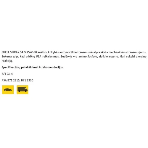 Shell SPIRAX S4 G 75W-80 1 L image 2