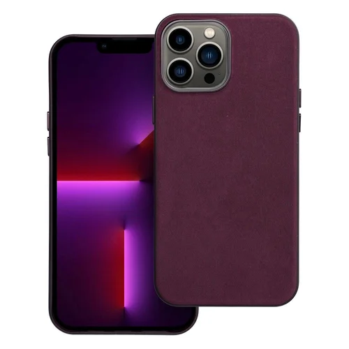 Audinė Mag Kapse dėklas iPhone 13 Pro Max, bordo image 1
