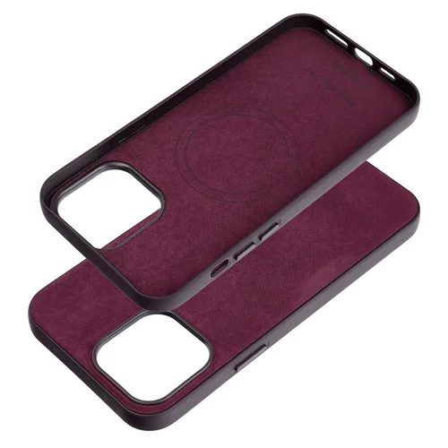 Audinė Mag Kapse dėklas iPhone 13 Pro Max, bordo image 2