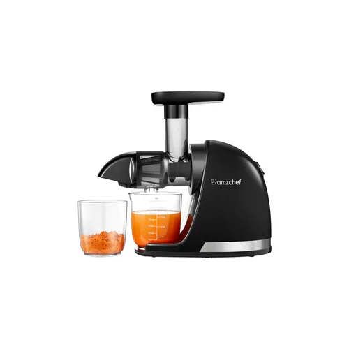 AMZCHEF 1501-BK-SM juoda lėtaeigė sulčiaspaudė image 1