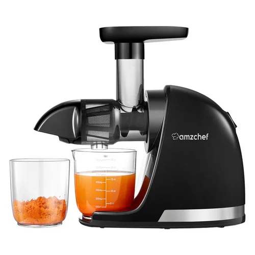 AMZCHEF 1501-BK-SM juoda lėtaeigė sulčiaspaudė image 2
