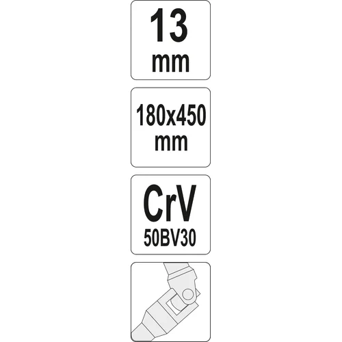 YATO YT-15278 šarnyrinis T formos raktas 13 mm image 3