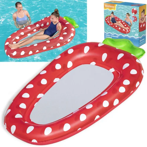 Bestway 43644 vaikų vandens čiužinys „Braškė“ 178 × 103 cm image 1