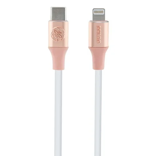 Guess USB-C / Lightning kabelis 1,5 m, rožinis image 1