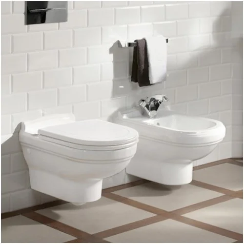 Pakabinamas klozetas su CeramicPlus danga (be dangčio) Villeroy&Boch Hommage 6661B0R1 image 2