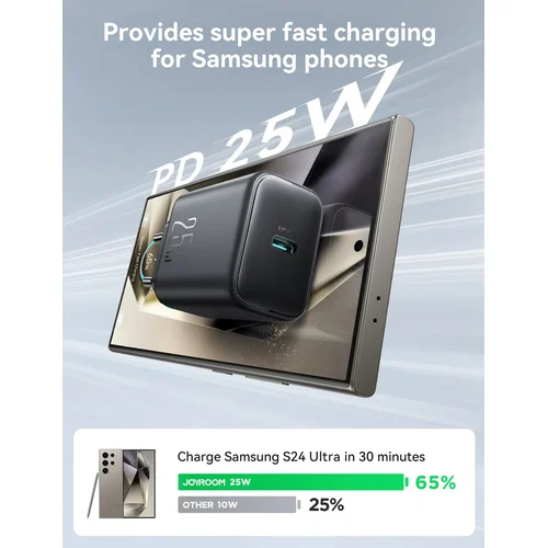 Joyroom JR-TCF23 25W USB-C įkroviklis Juodas image 2