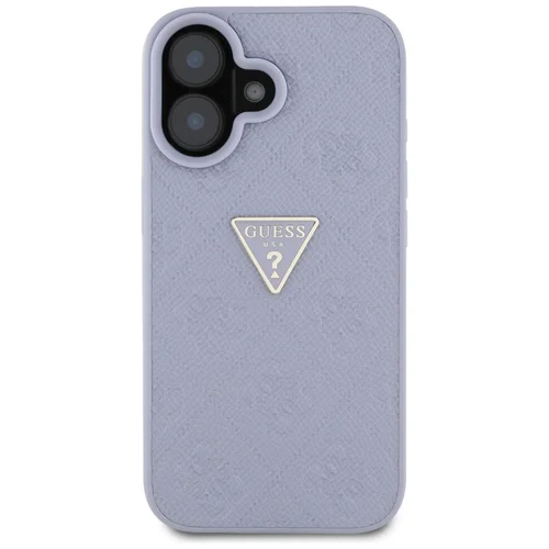 Guess Hot Stamp 4G dėklas iPhone 16, purpurinis image 3