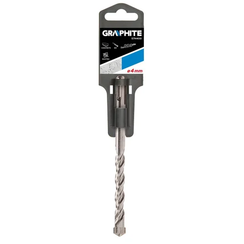 GRAPHITE Grąžtas SDS Plus 4x110mm, 4 dantų image 2