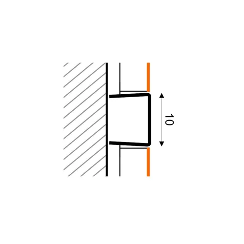 Stainless Steel Profiles C profilis 8x10 mm 250 cm (juodas) image 2