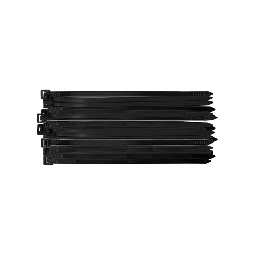 EXTREME užtraukimo dirželiai 7,6 × 200 mm, Juodi, 50 vnt. image 1
