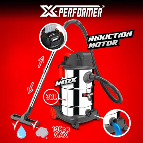 X-PERFORMER XPVC20LIBL-30L Akumuliatorinis šlapio ir sauso valymo dulkių siurblys image 3