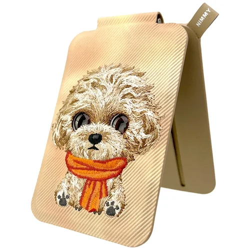 Nimmy New Big-Eye Cute Pets 2.0 magnetinė piniginė, ruda image 3