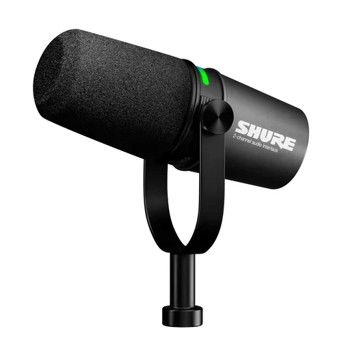 Shure MV7i mikrofonas ir sąsaja image 1