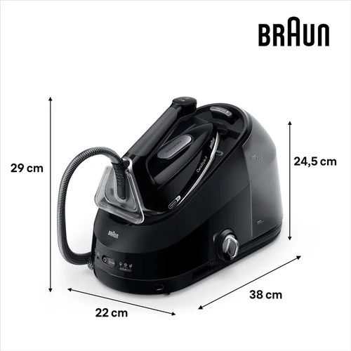Braun CareStyle 5 IS5249BK garų lyginimo sistema 2400 W juoda image 2
