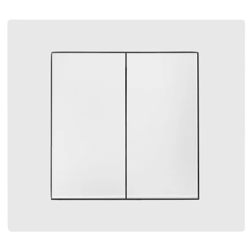 Jungiklis ELEKTRO-PLAST Vestra, 2 klavišai, baltas image 2