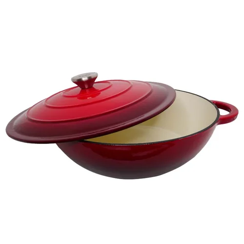 Zyle ZY030DRKI apvalus emaliuotas ketaus puodas 4,8 L 30 cm image 2