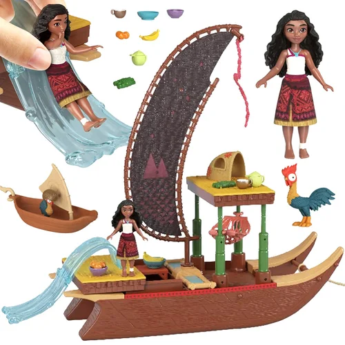 Mattel Disney Moana 2 rinkinys ZA6702 – kanoja ir lėlė image 1