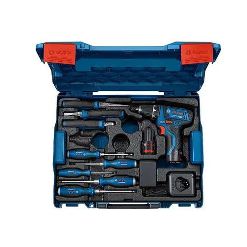 Bosch GSR 12V-15 Akumuliatorinis suktuvas-gręžtuvas, 12 V, 2×2,0 Ah image 1