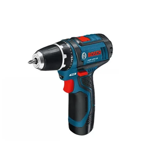 Bosch GSR 12V-15 Akumuliatorinis suktuvas-gręžtuvas, 12 V, 2×2,0 Ah image 2
