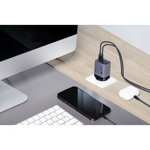 FORCELL F-ENERGY GaN III VT-37 70 W pilkas įkroviklis su LCD image 3